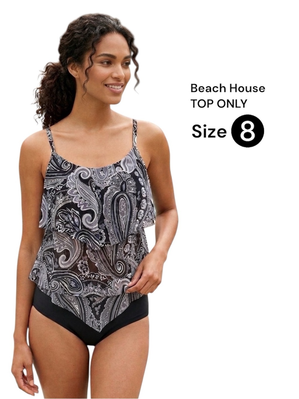 Beach House Tankini Top – Size 8
